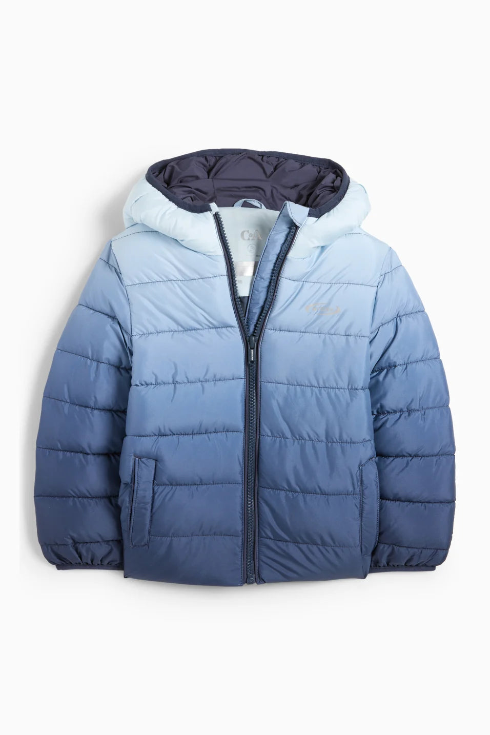 Quilted jacket with hood - water-repellent - patterned