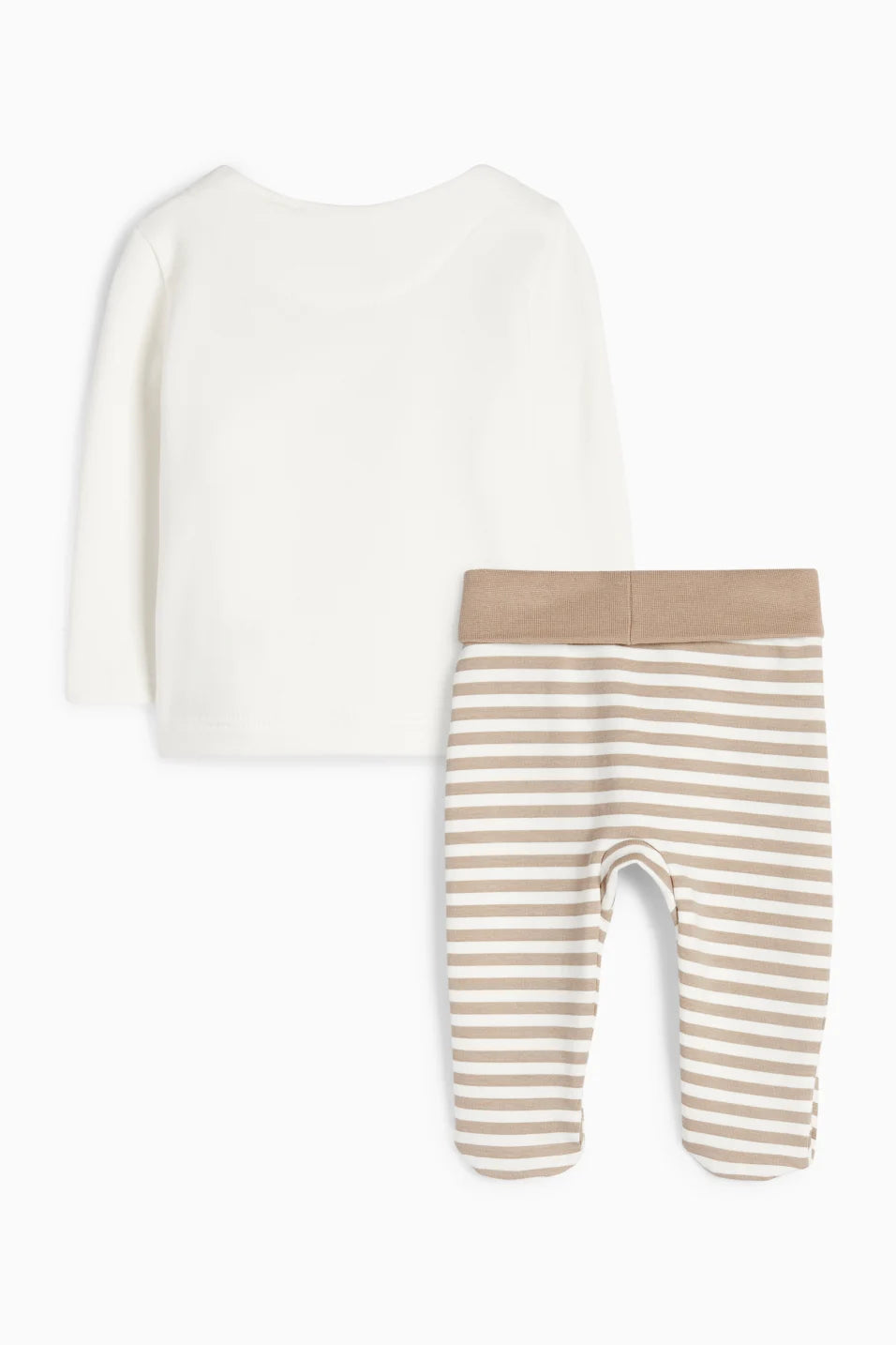 Raccoon - lined baby pyjamas