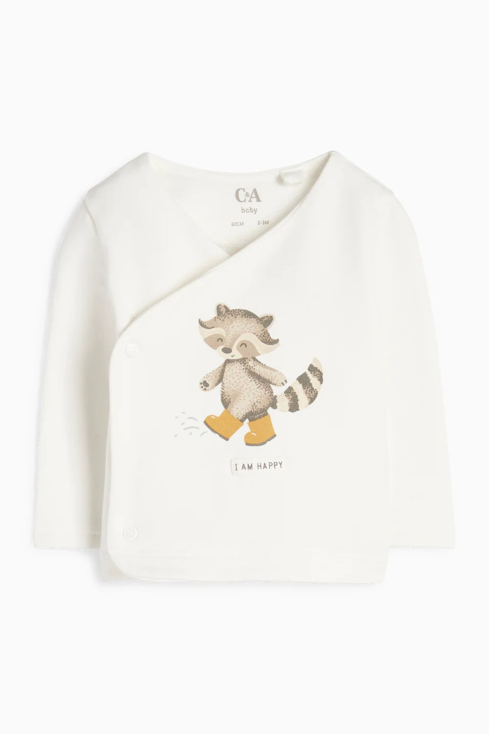 Raccoon - lined baby pyjamas