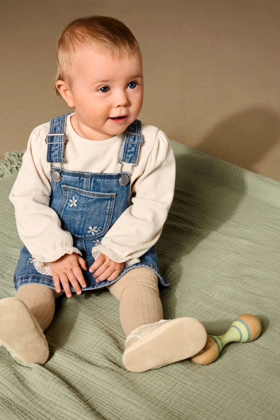 Floral - Denim dress set