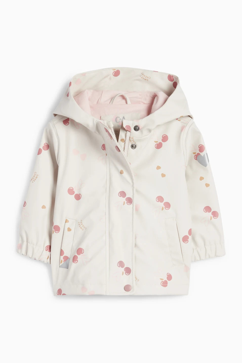 Cherry - Baby Hooded Rain Jacket - Waterproof