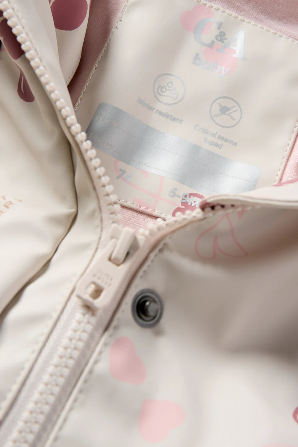 Cherry - Baby Hooded Rain Jacket - Waterproof