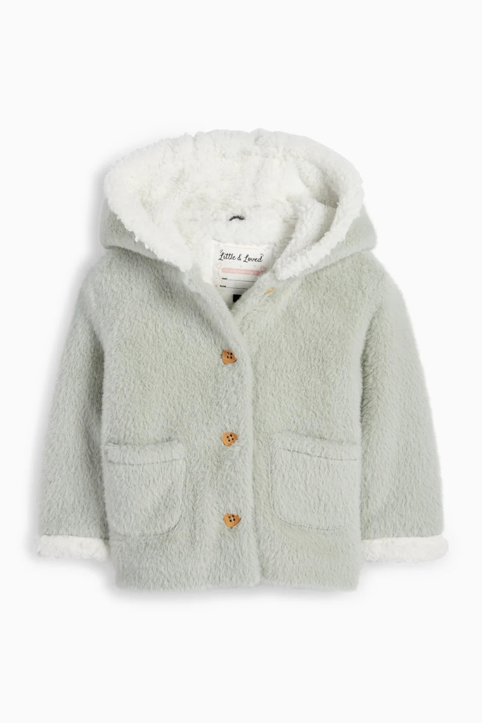 Teddy jacket with hood- Lined