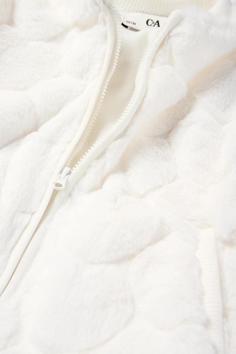 Heart - Faux Fur sweater - White