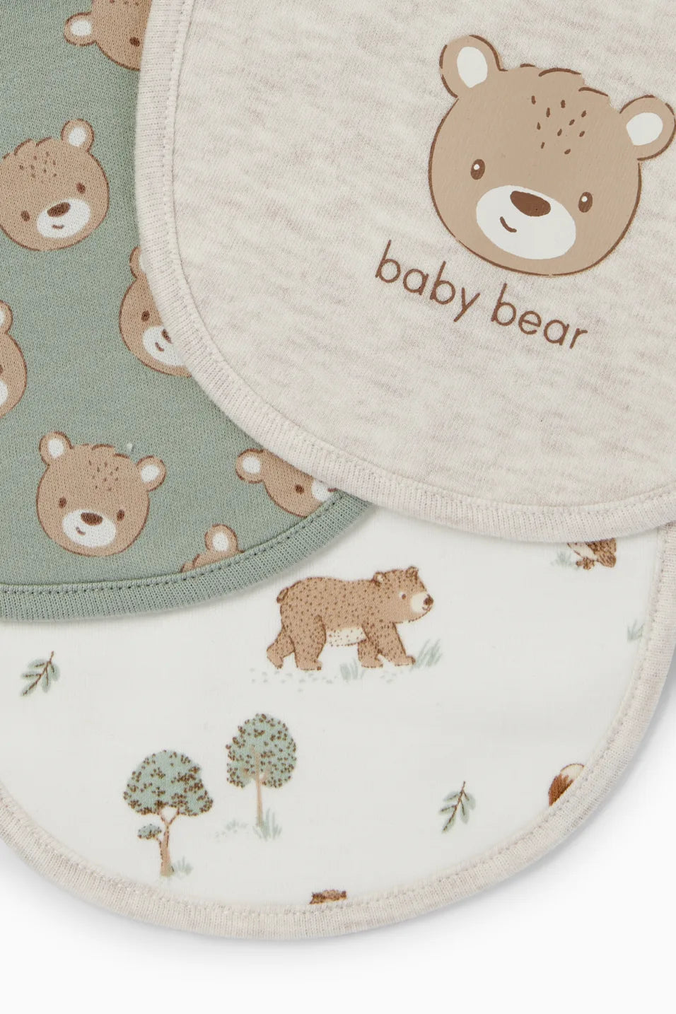 Bear - Pack of 3 Bibs