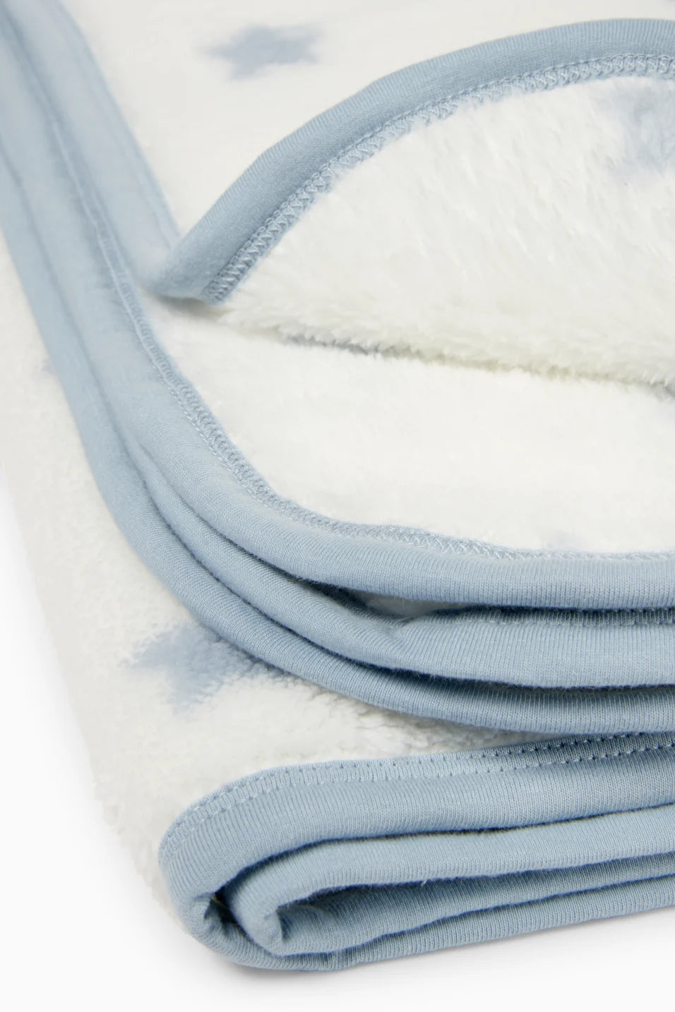 Blue starts fleece blanket
