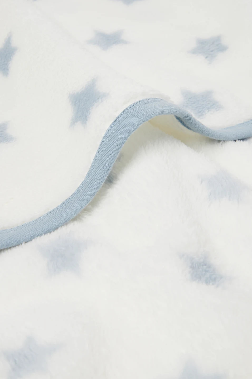 Blue starts fleece blanket