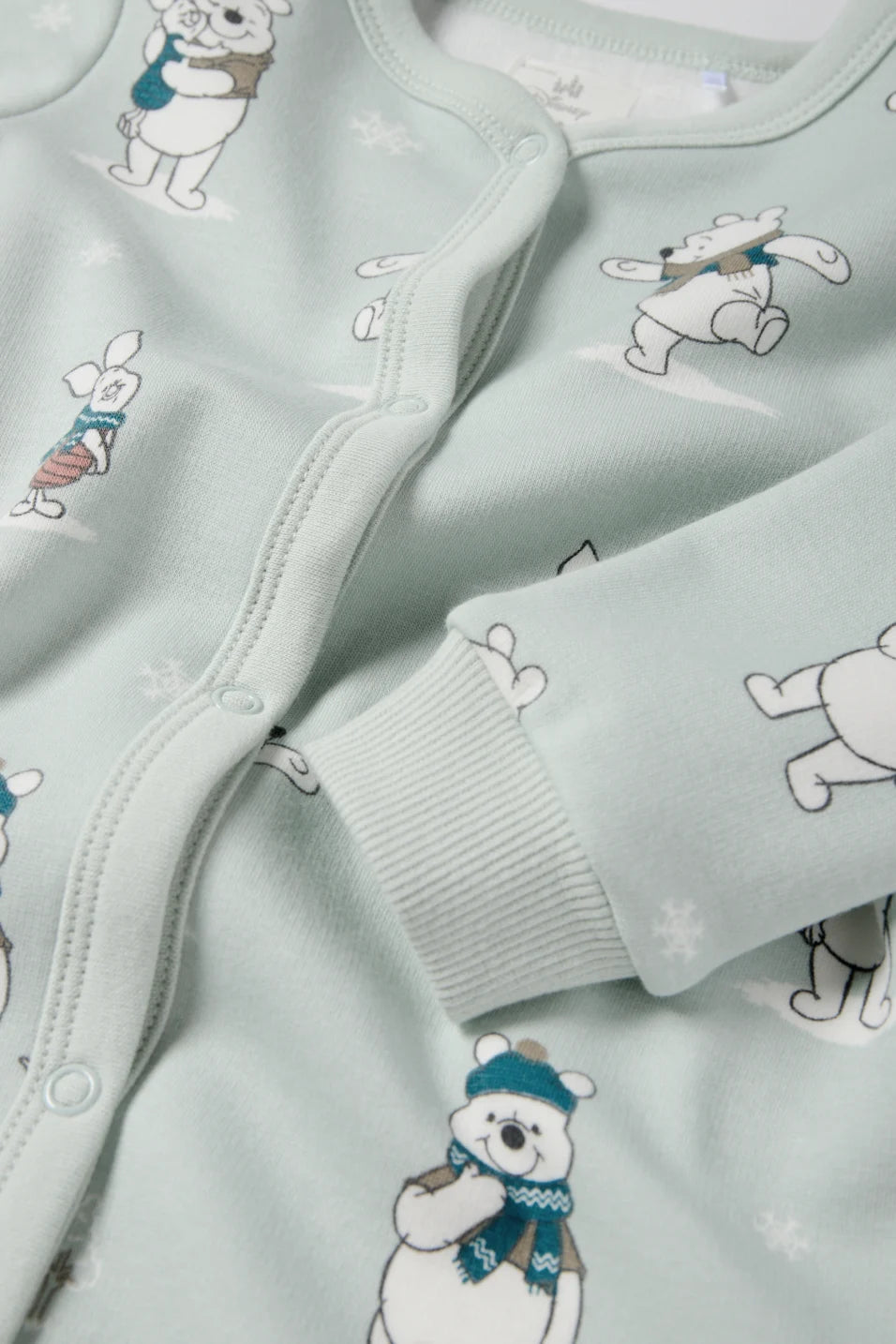 Winnie the Pooh - lined sleepsuit