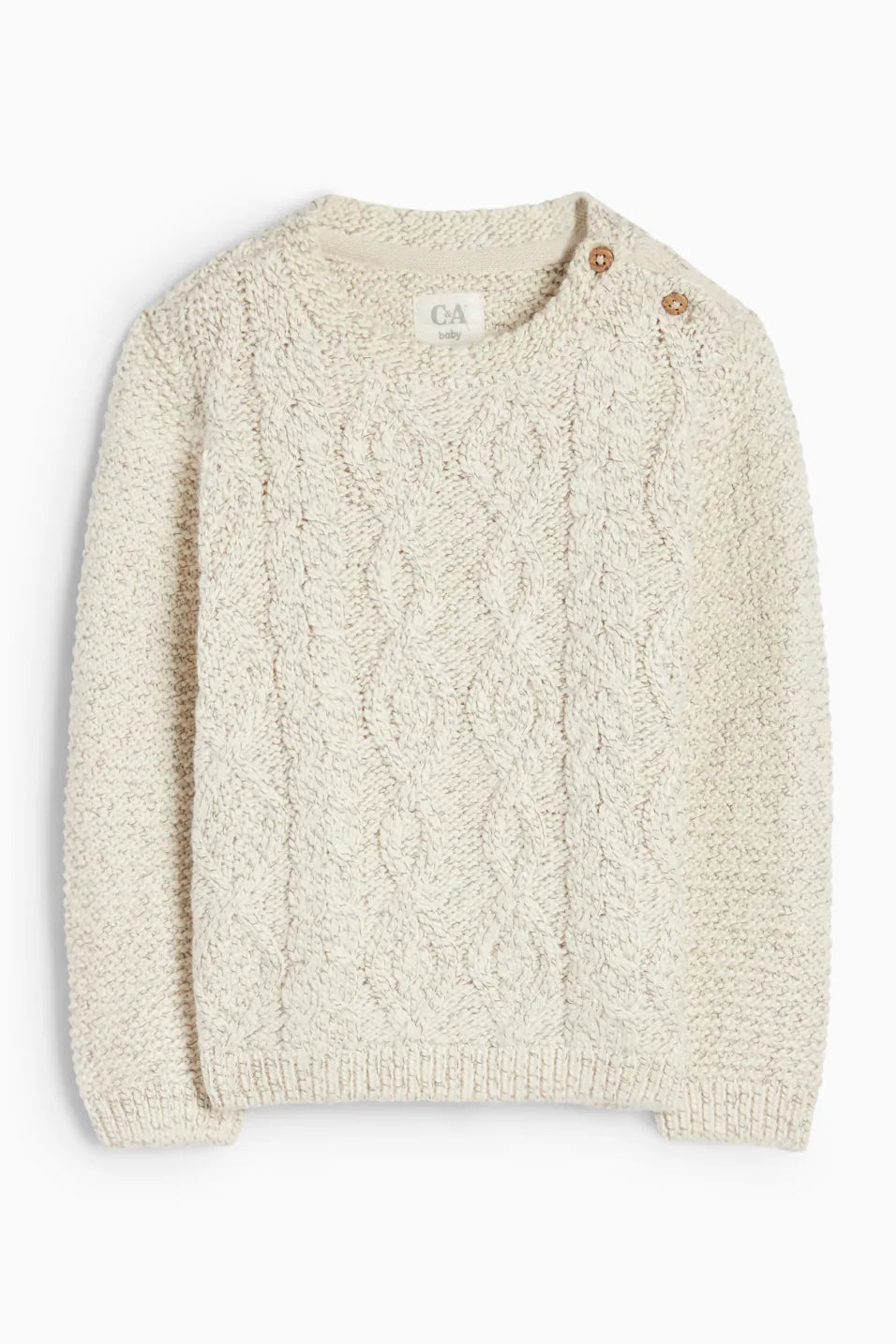 Baby sweater - braid pattern