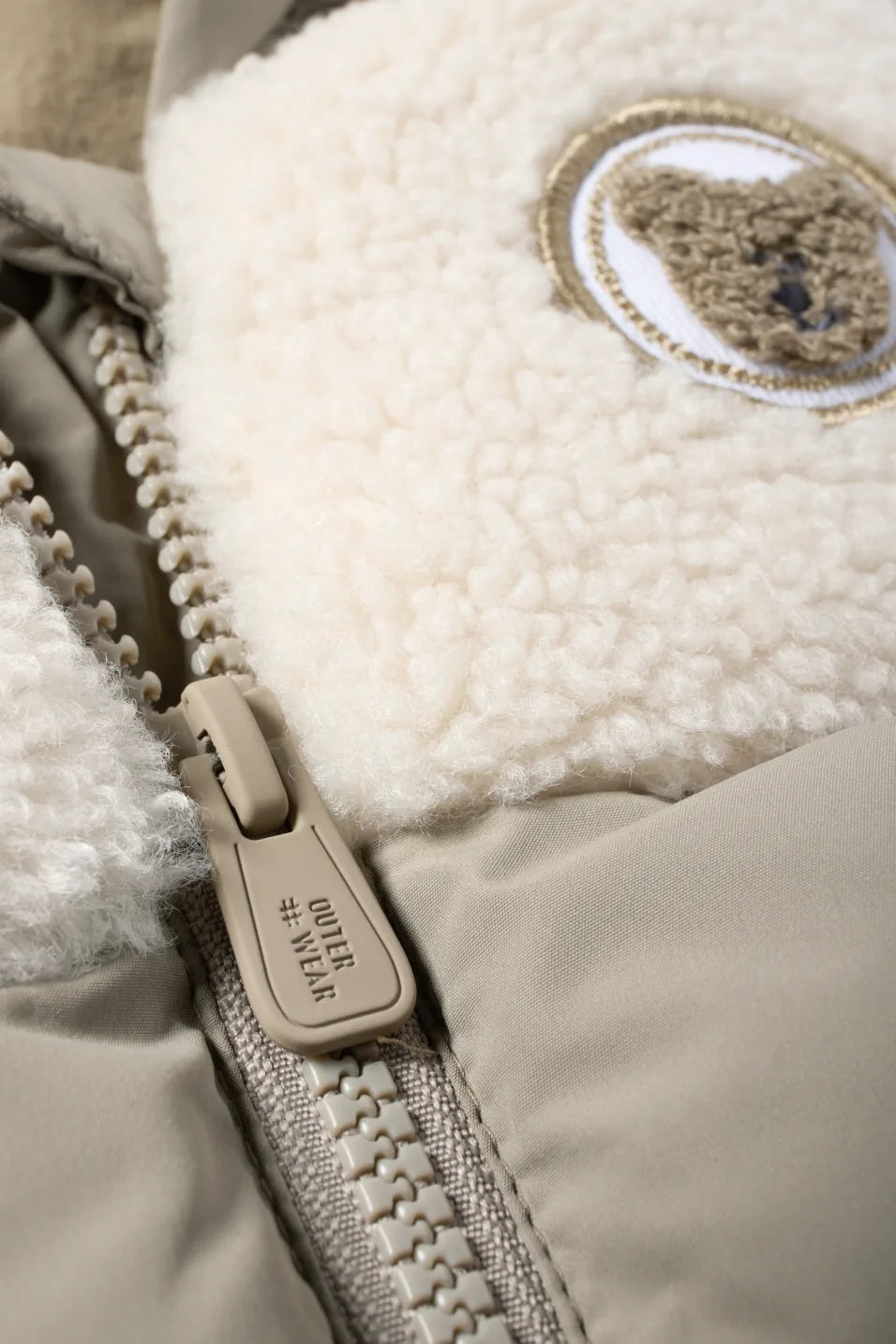 Bear - lined vest jacket