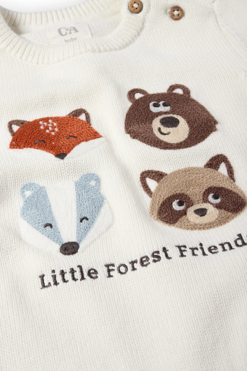 Little Forest Friends - baby sweater
