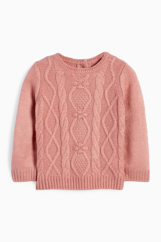 Baby sweater - Braid pattern