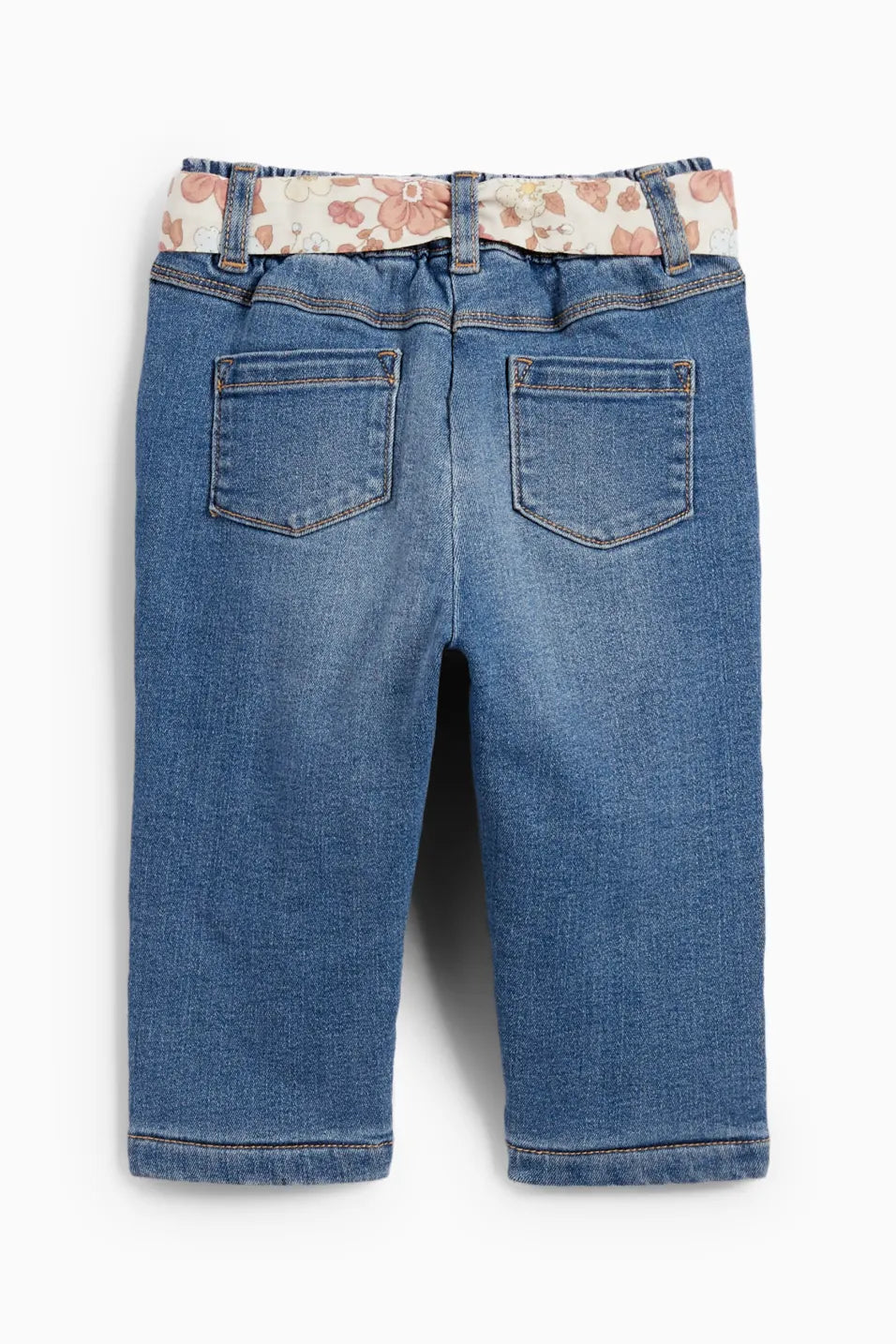Thermojeans with tie belt