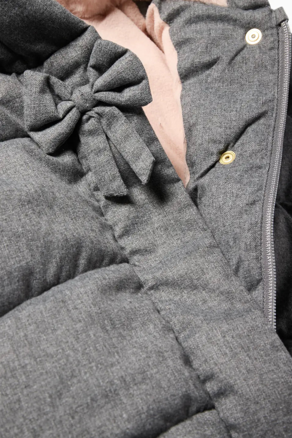 Baby quilted coat with hood
