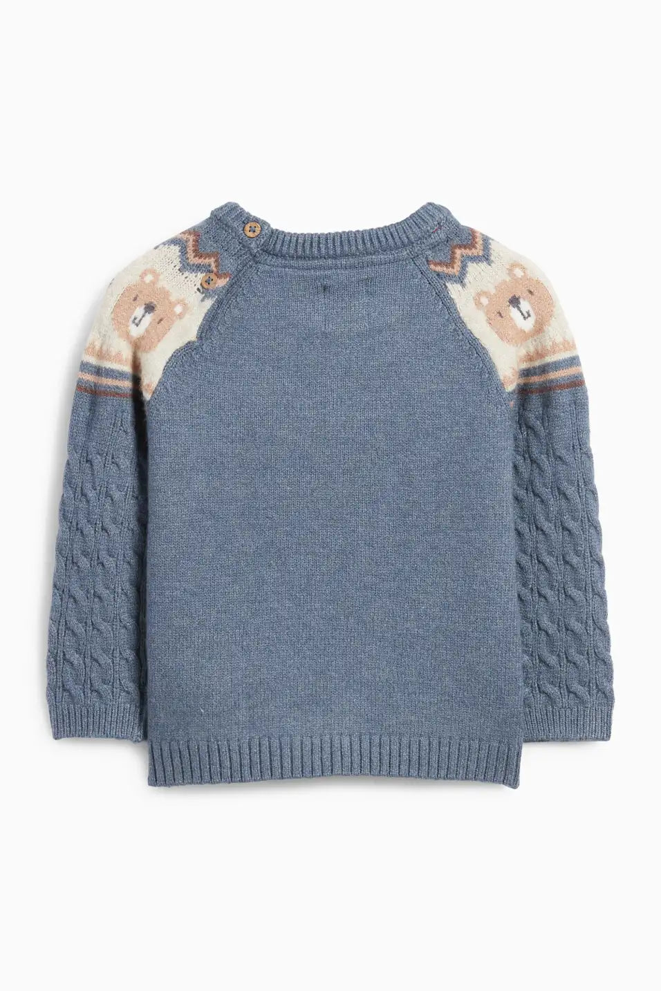 Bear - Baby Sweater - Braid Pattern