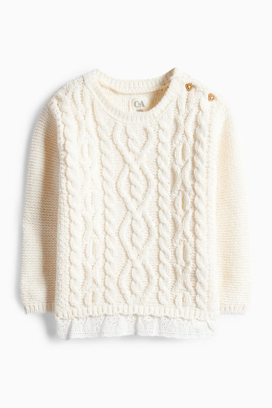 Baby Sweater - Braid Pattern