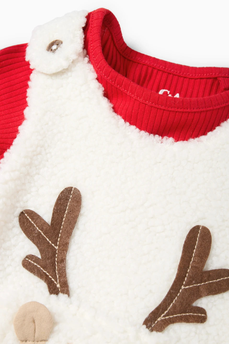 Reindeer - Christmas baby romper set