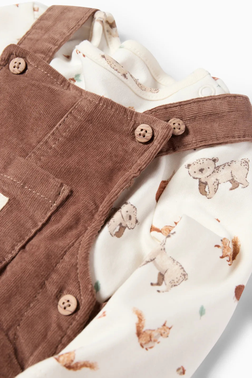 Wild animals - Baby Dungarees set