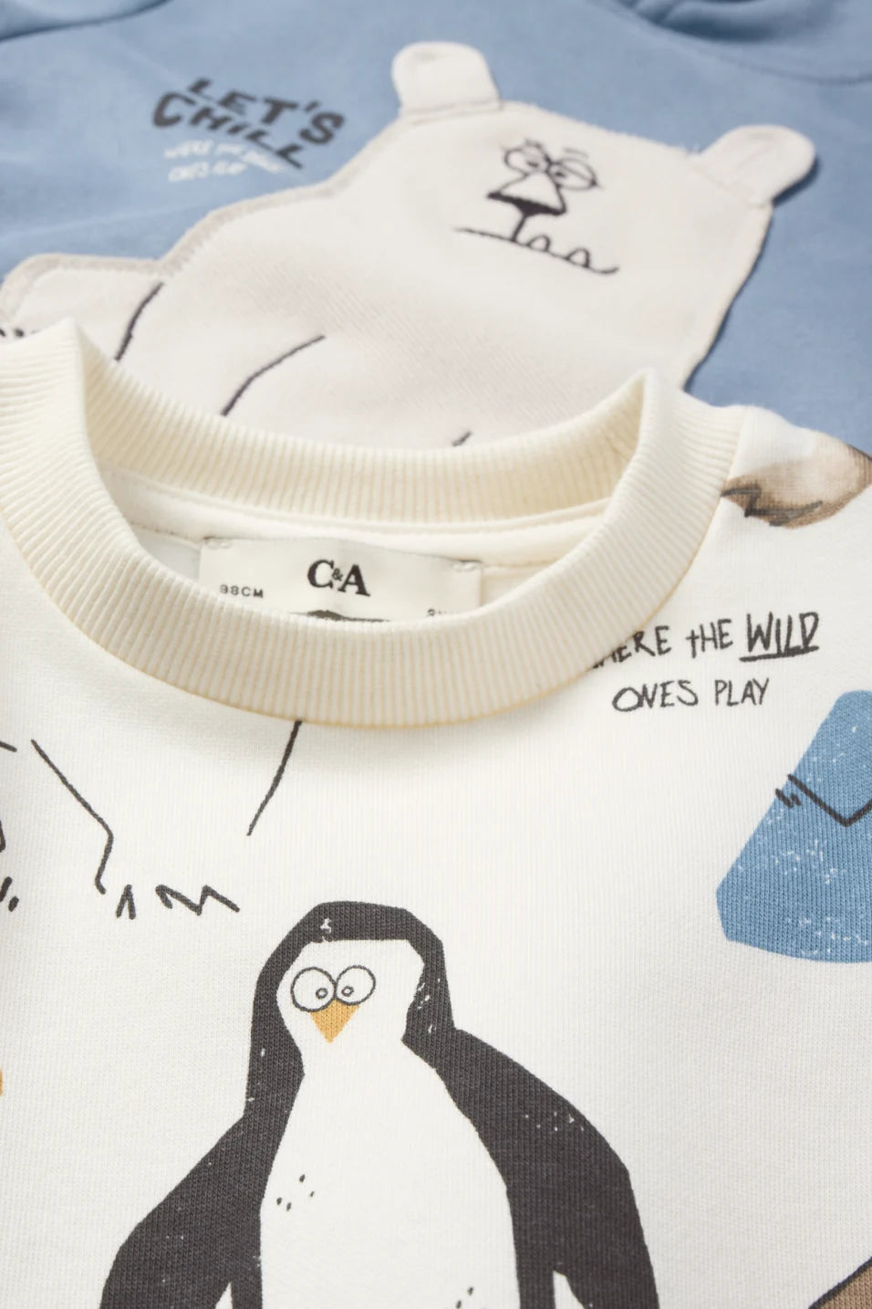 Polar Bear and Penguin - Hoodie and Sweatshirt