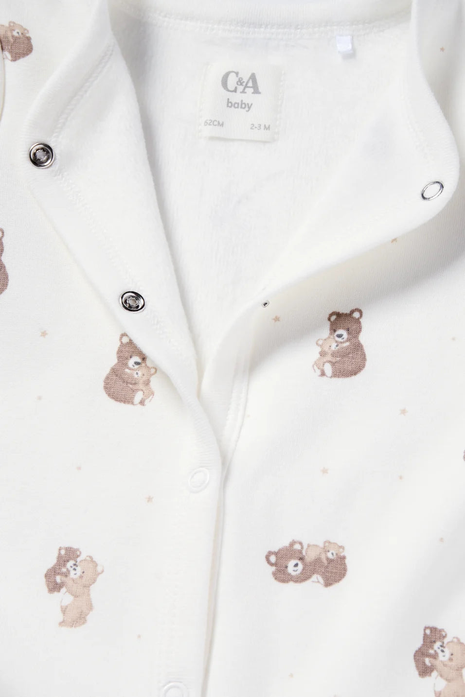 Bear - Lined sleepsuit