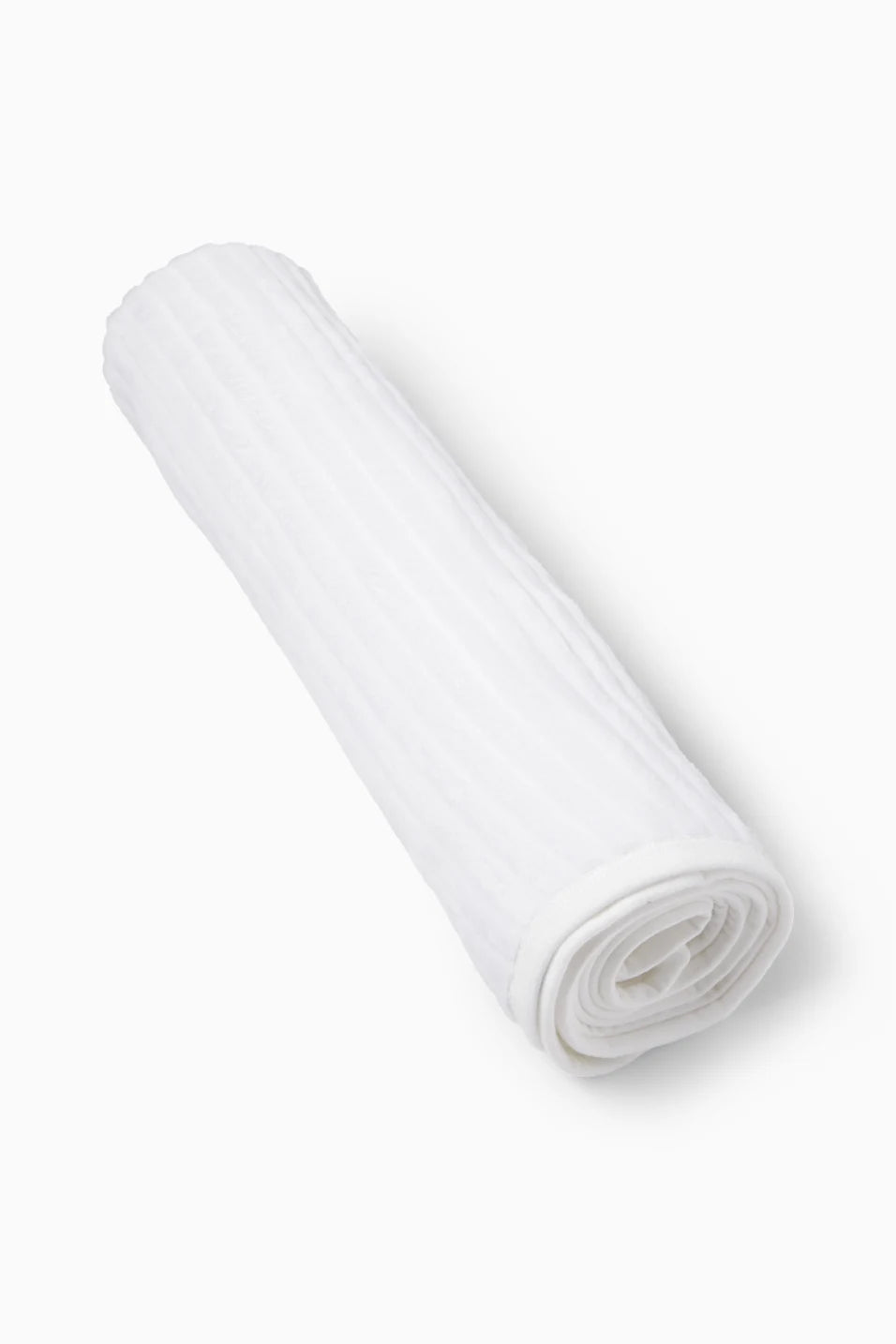 White Baby blanket - ribbed