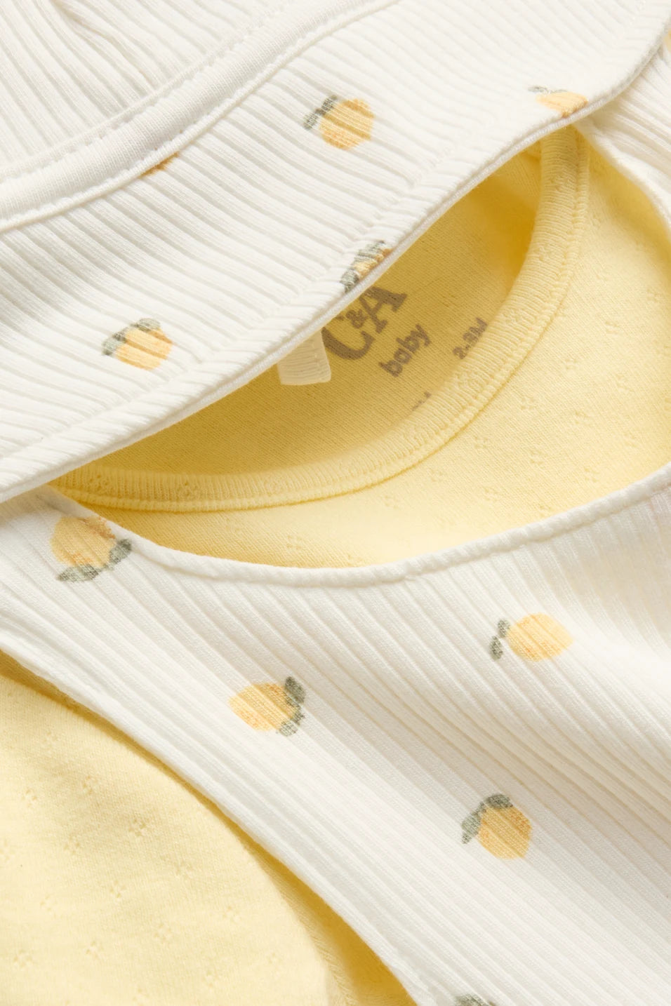 Lemon 3 piece baby romper set