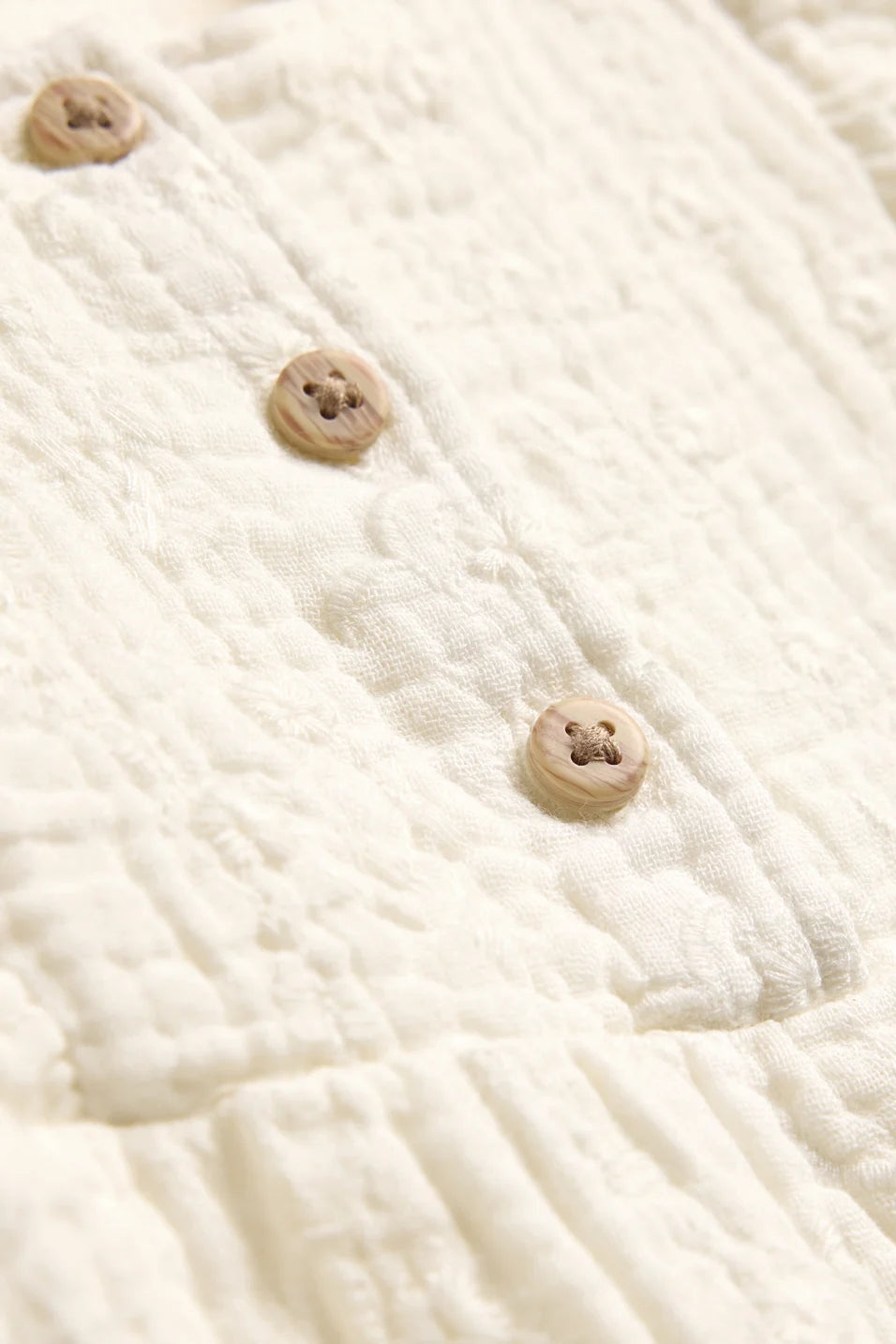 Baby girl romper - cream