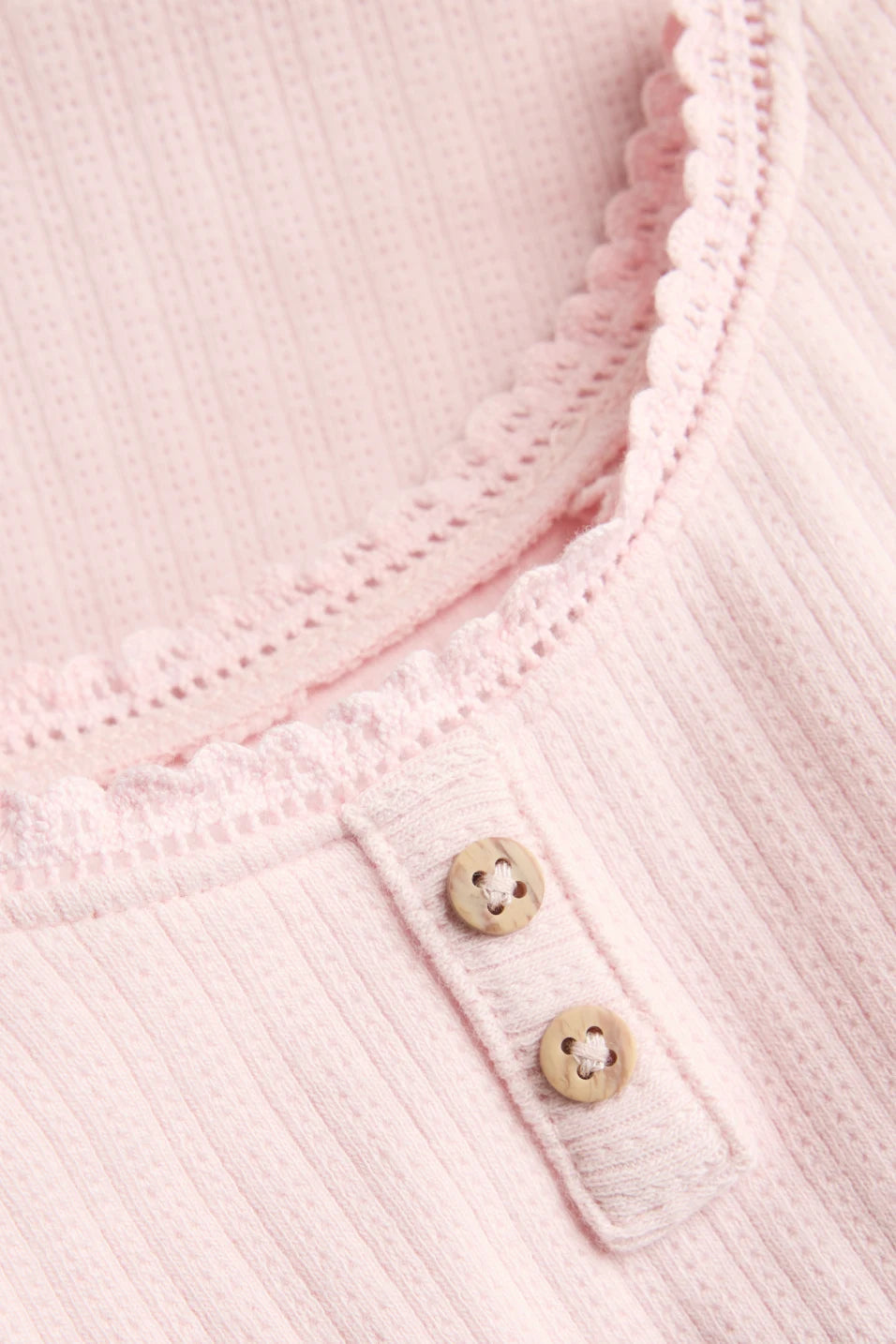 Baby Pointelle Top - Pink