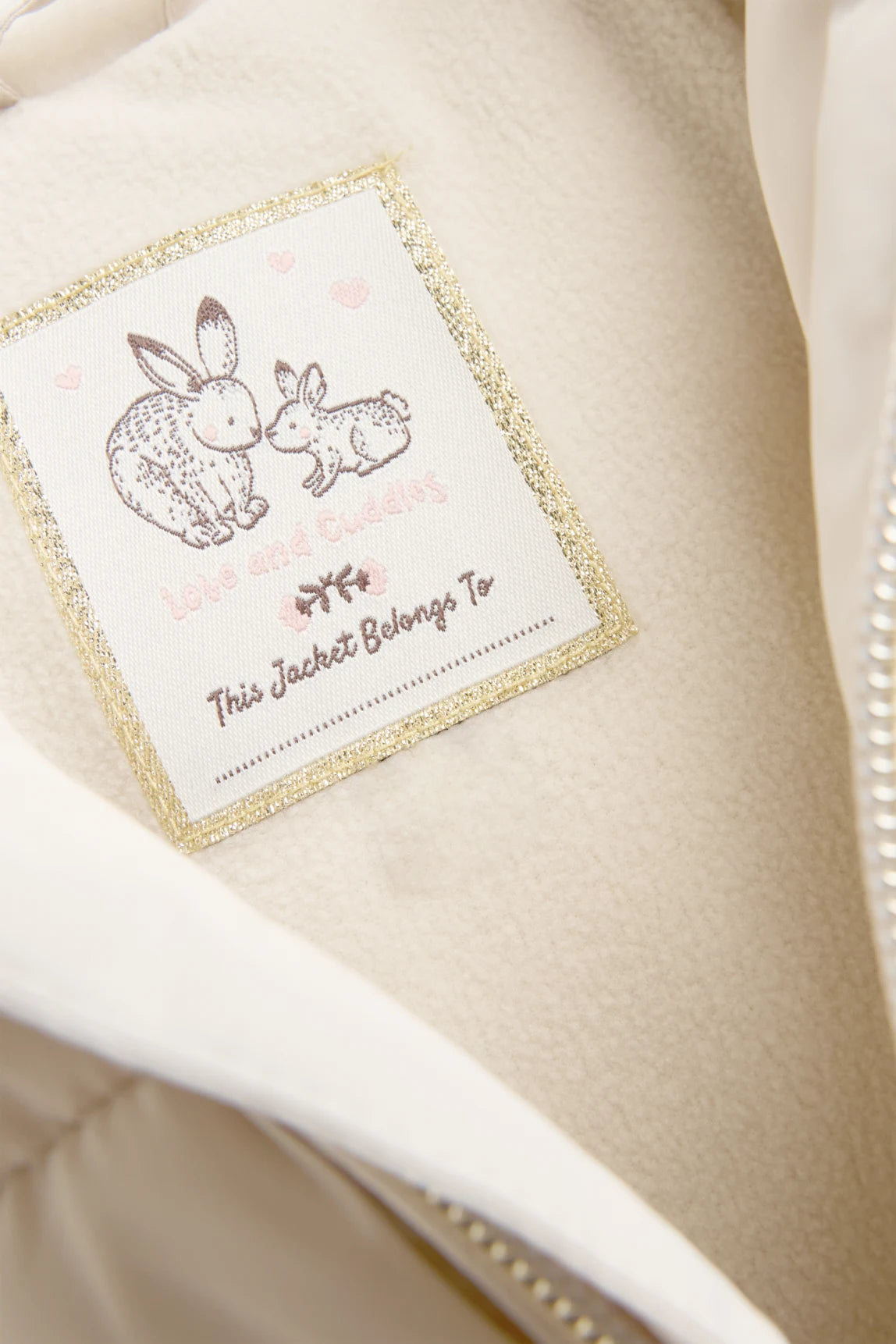 Teddy Bear - Quilted Jacket with Hood - Lined