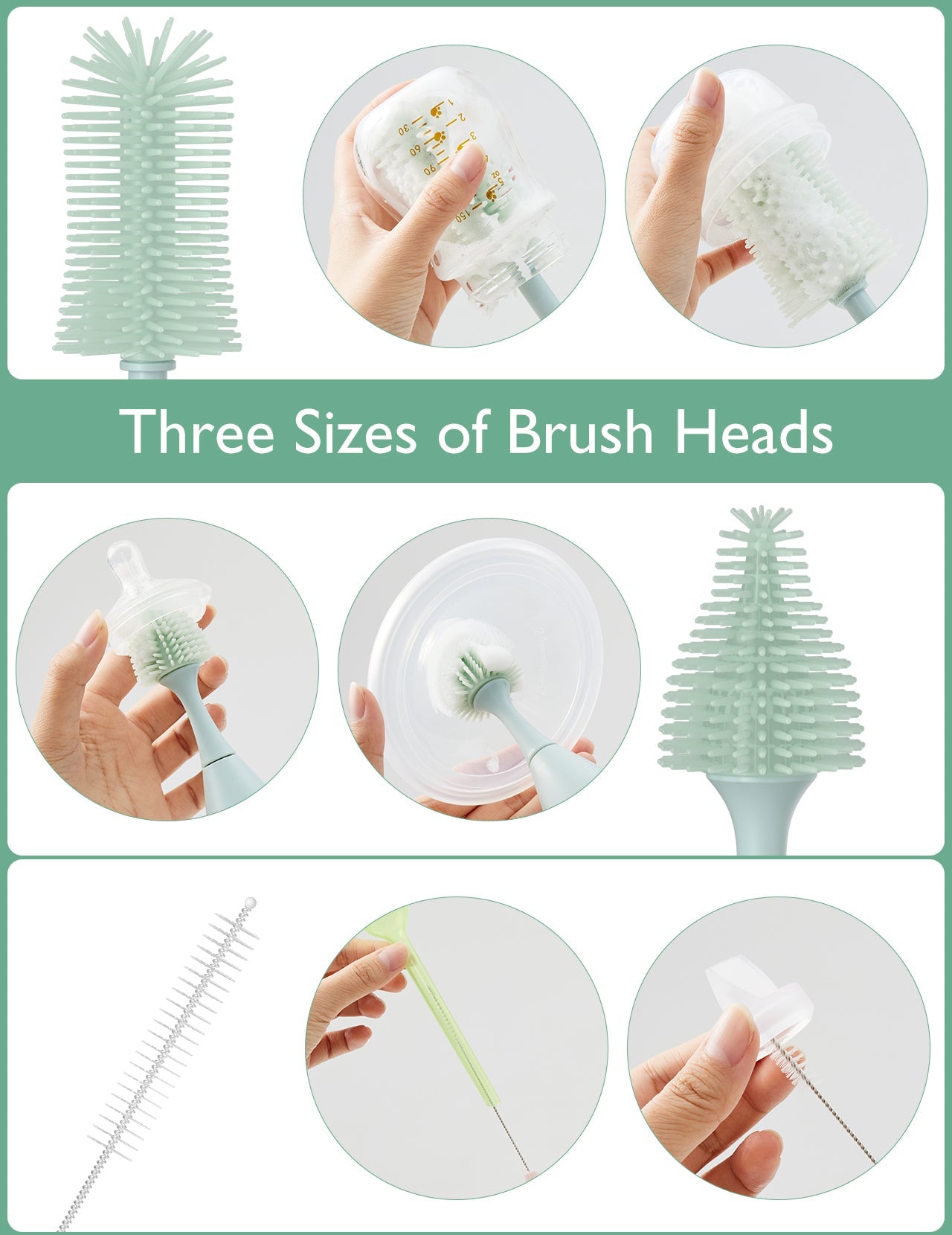 Momcozy - Push-Press Design Bottle Brush Kit