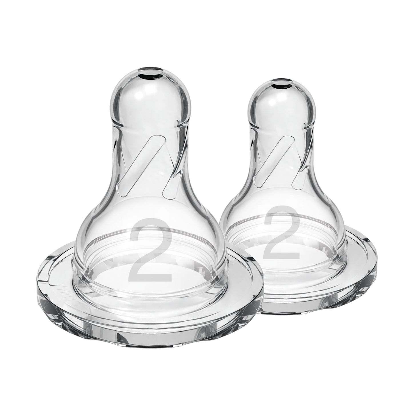 Dr. Brown’s Narrow Neck Options+ Nipple, Level-2 (3m+), 2-Pack