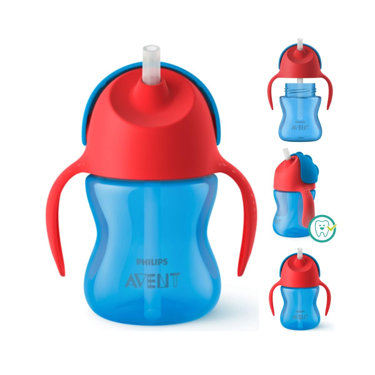 Philips Avent straw cup - 200 ml, 9 m +, Blue