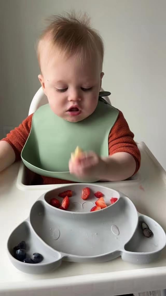 Silicone Baby Bib, BPA Free for Babies and Toddlers