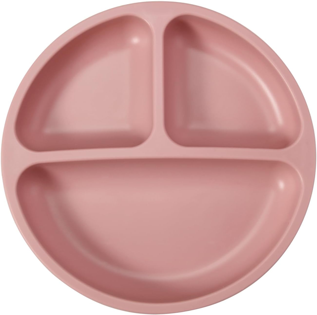 3 pieces set - Divided Suction Plate with Spoon & Fork