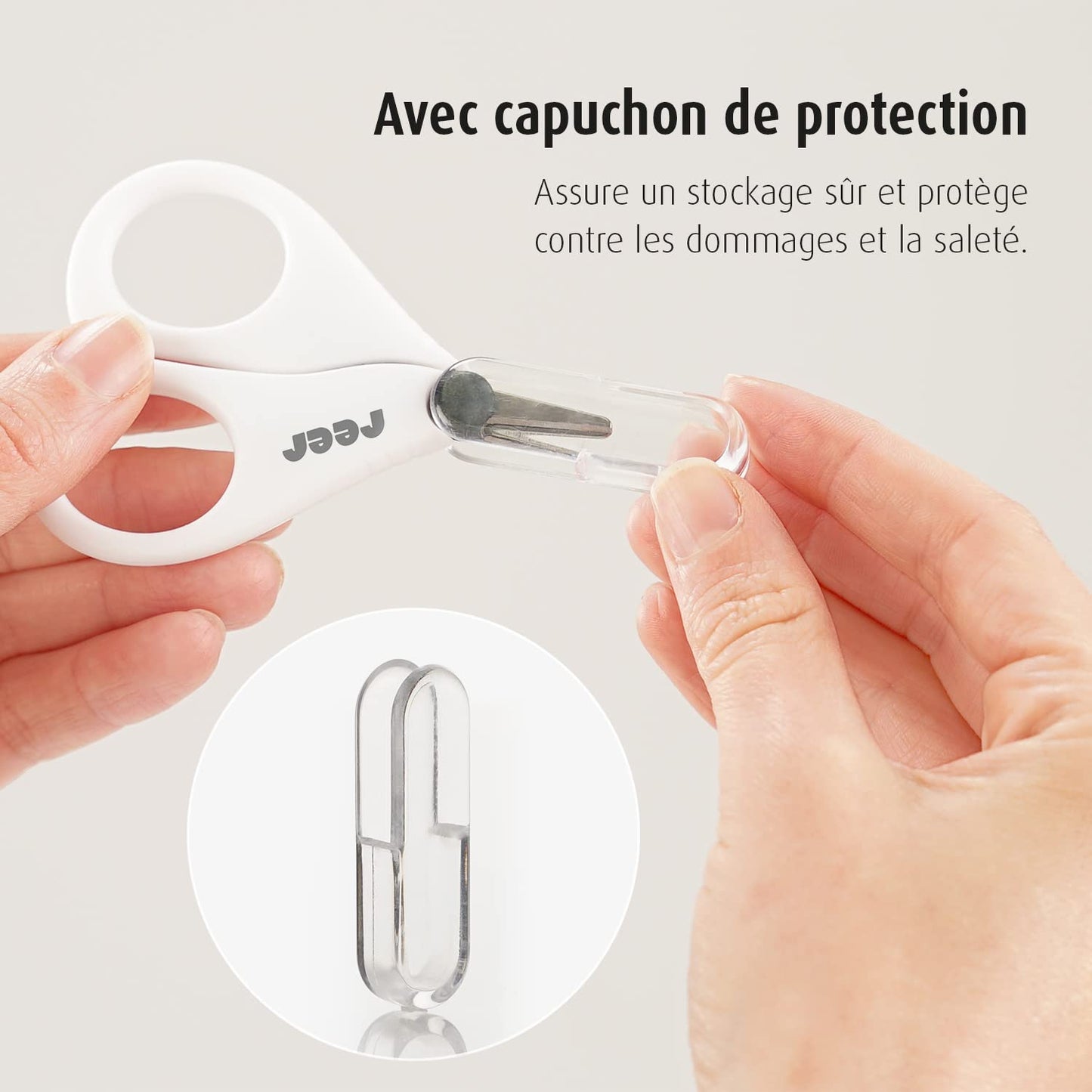 Reer BabyCare Nail Set - Nail Scissors & Clippers - White