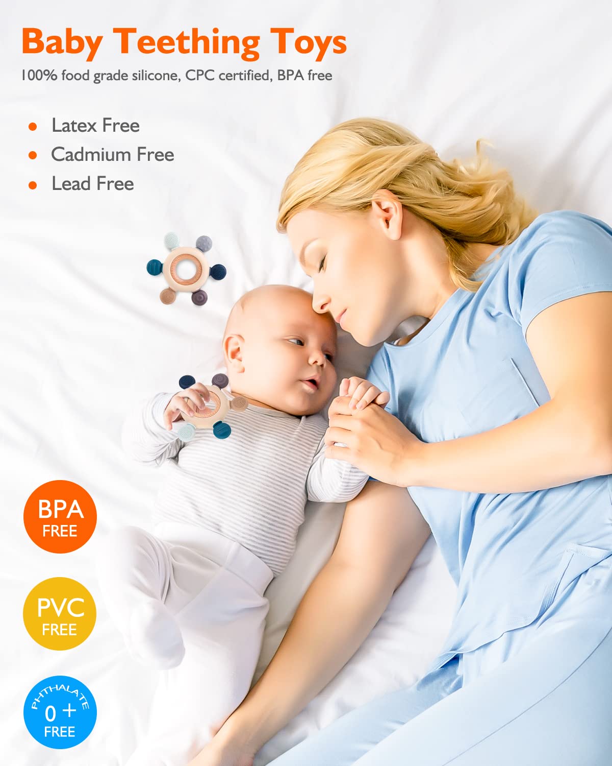 Baby Teething Toy - Blue