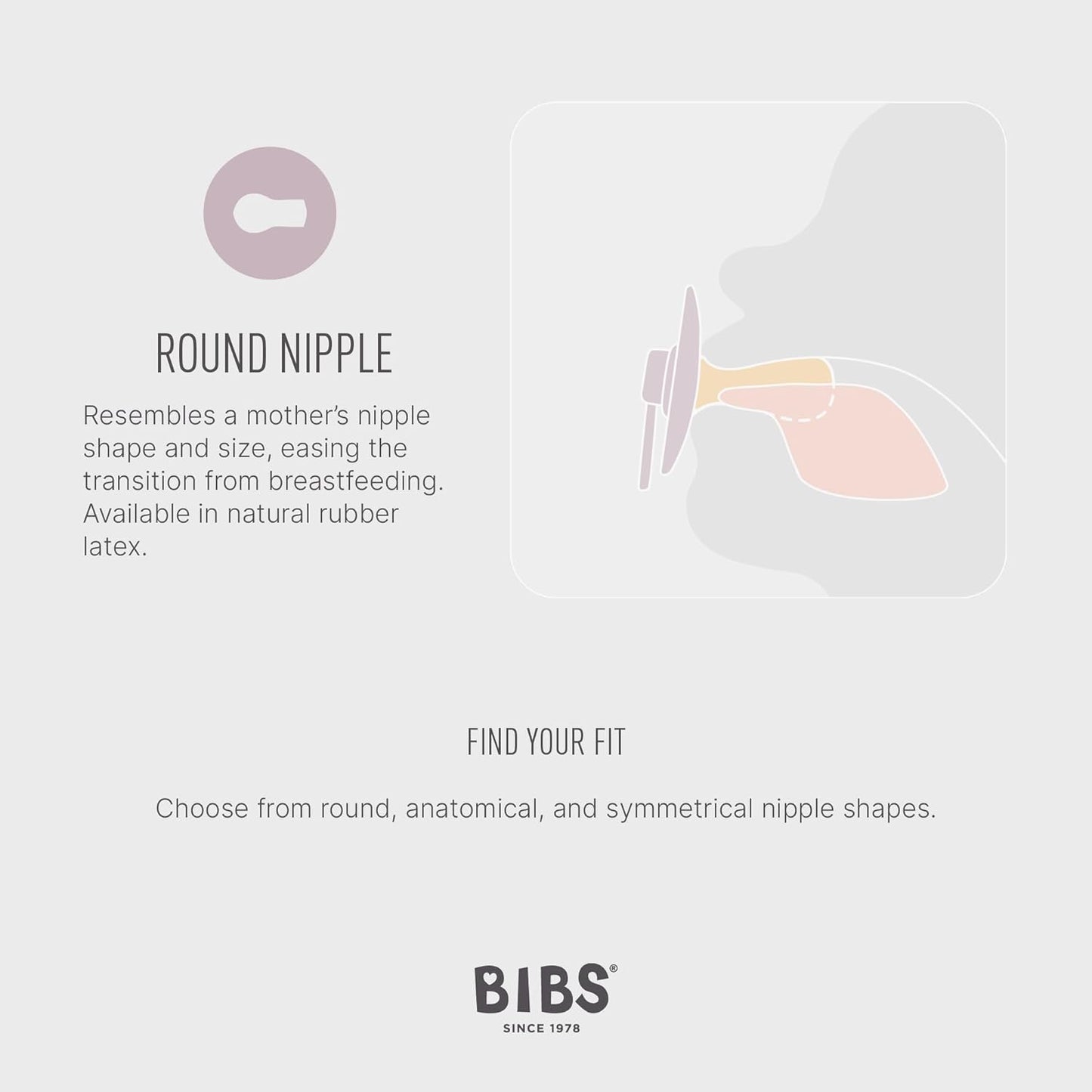 Bibs - Pack of 2 Natural Rubber Pacifiers - Size 1, 0-6 Months - Pink/Coral