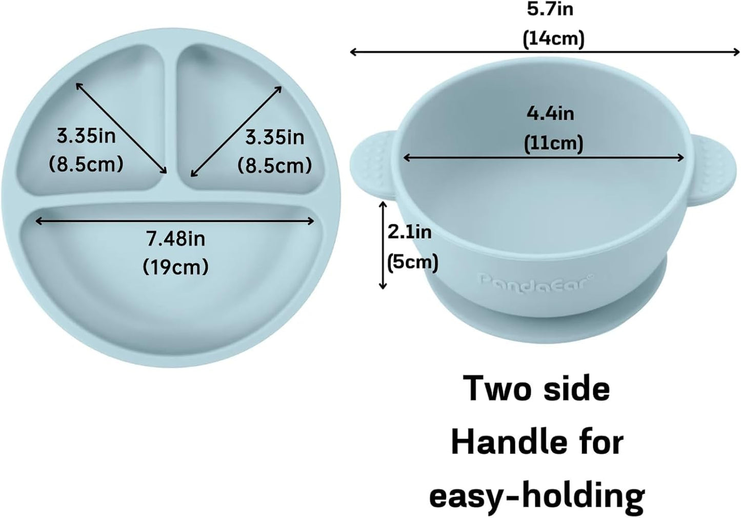 Baby 9 pieces Crockery Set - Baby Blue