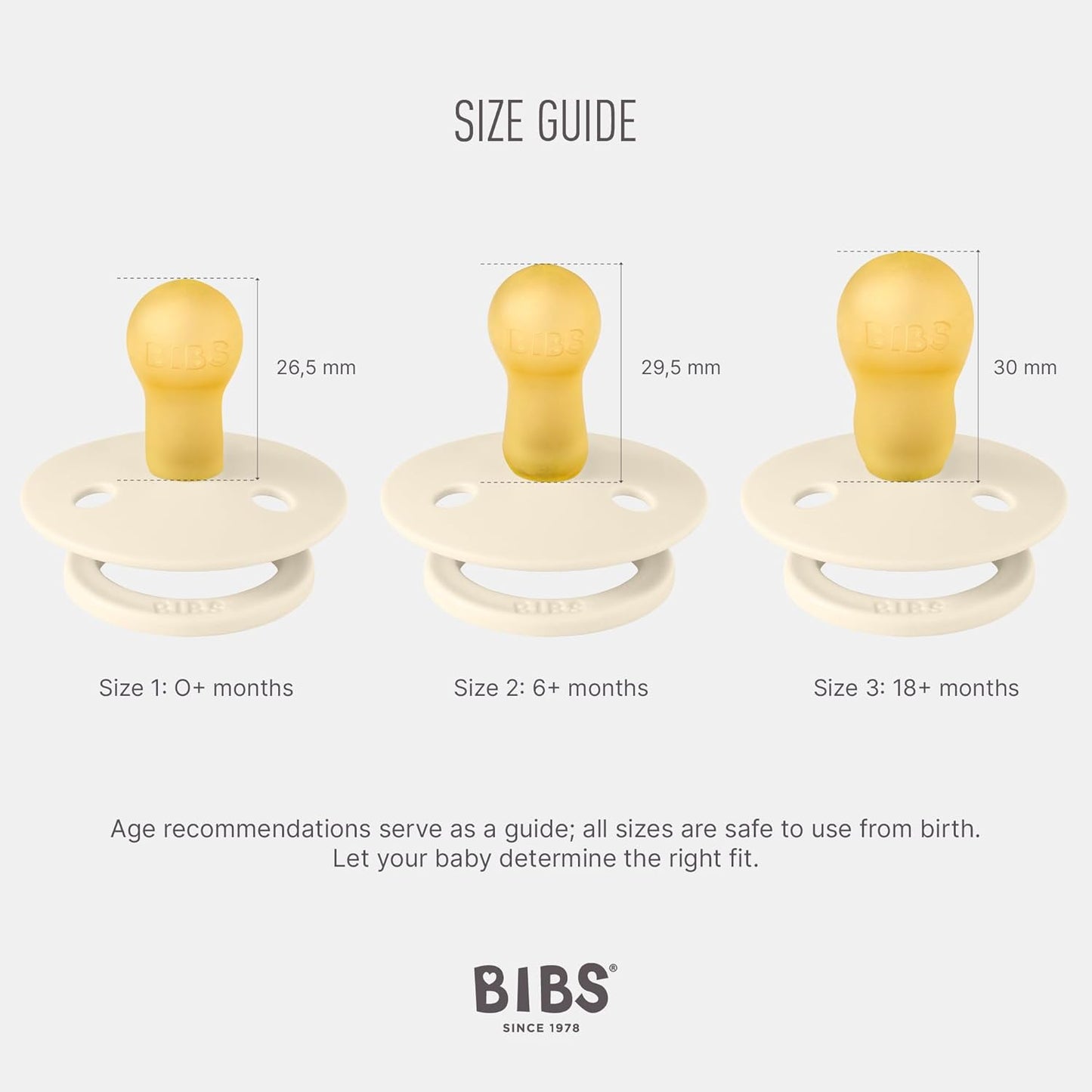 Bibs - Pack of 2 Natural Rubber Pacifiers - Size 1, 0-6 Months - Dusty Blue/Steel Blue