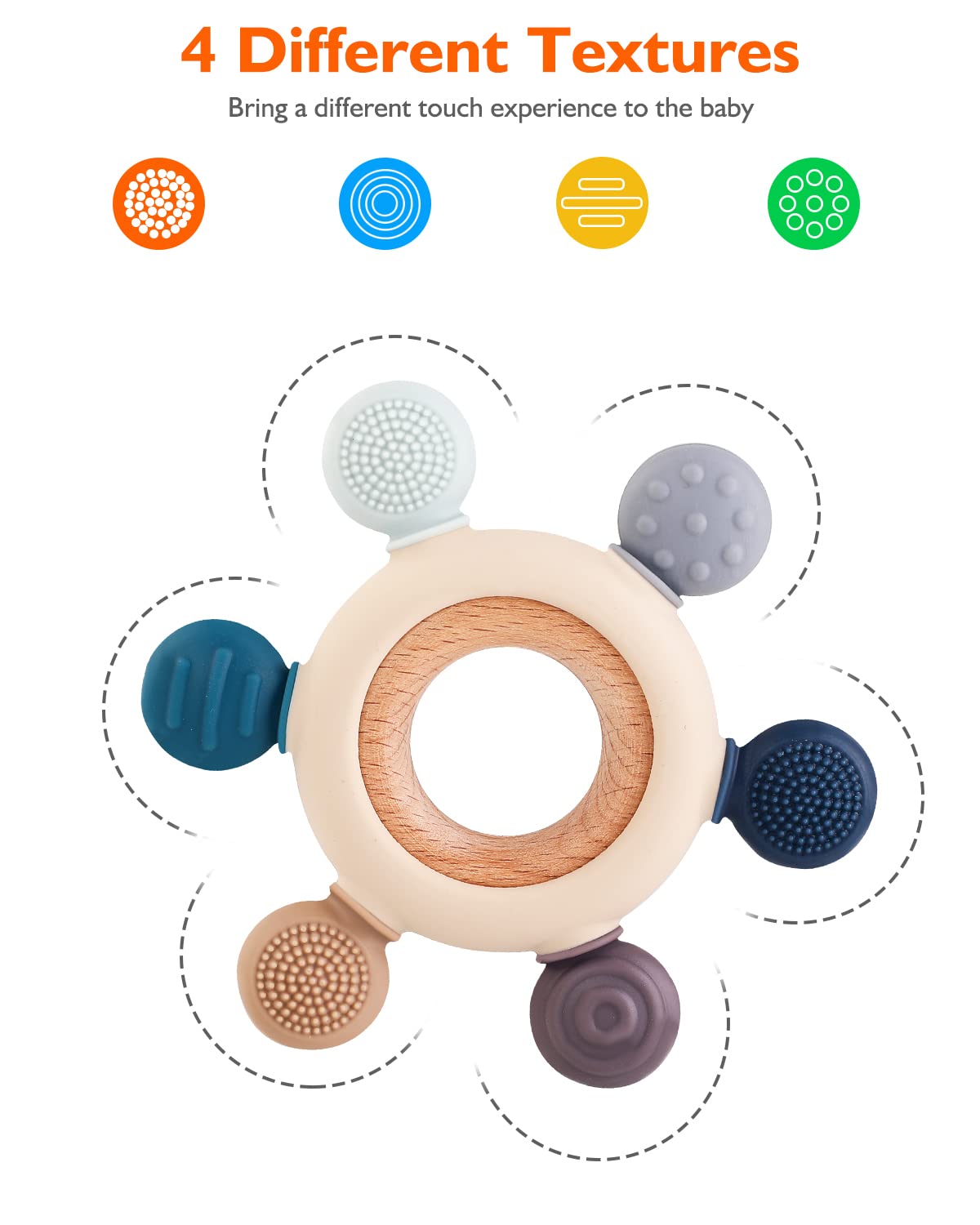 Baby Teething Toy - Blue