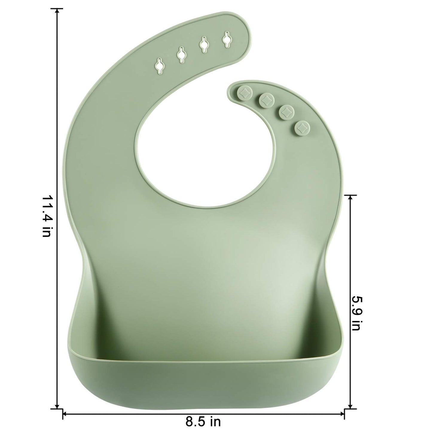 Silicone Baby Bib, BPA Free for Babies and Toddlers