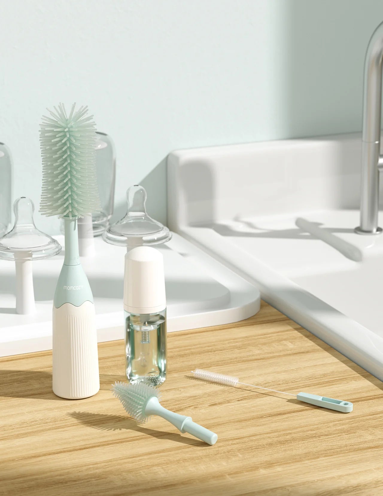 Momcozy - Push-Press Design Bottle Brush Kit