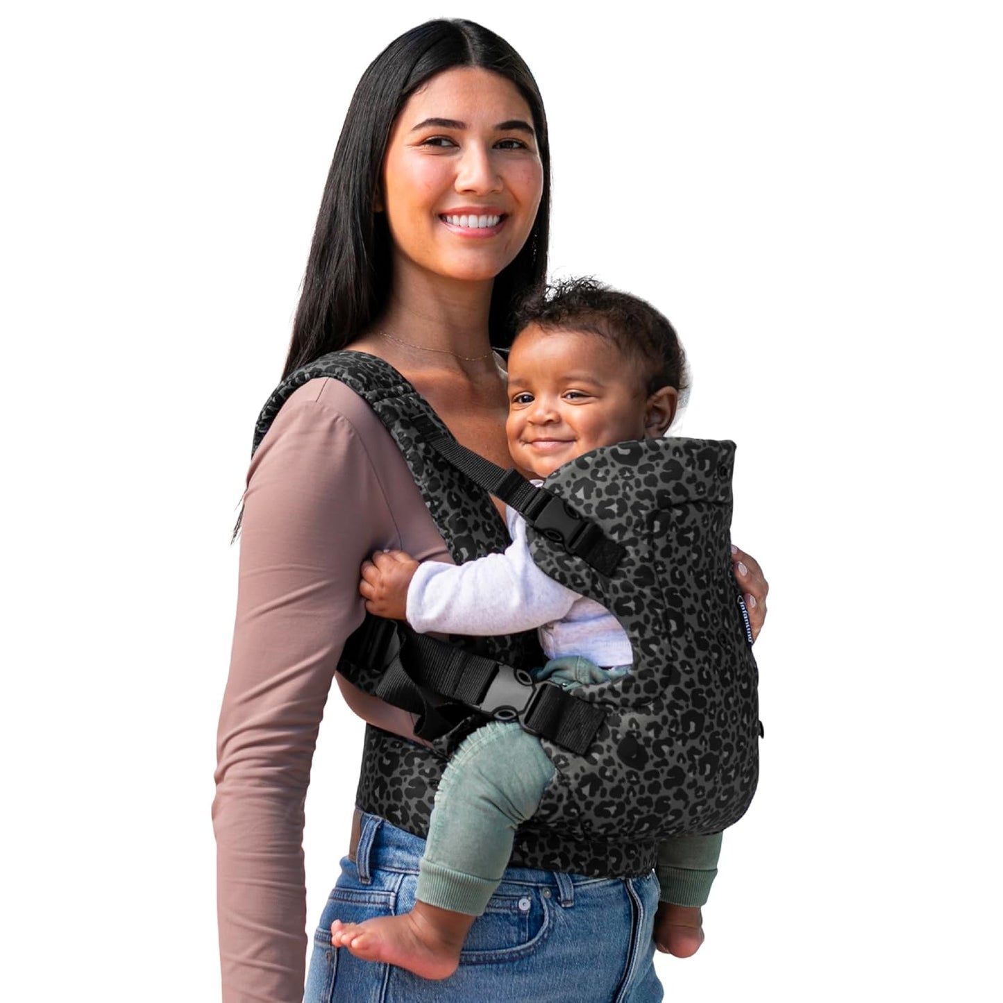 Infantino - Flip 4-in-1 Convertible Carrier - Black Leopard