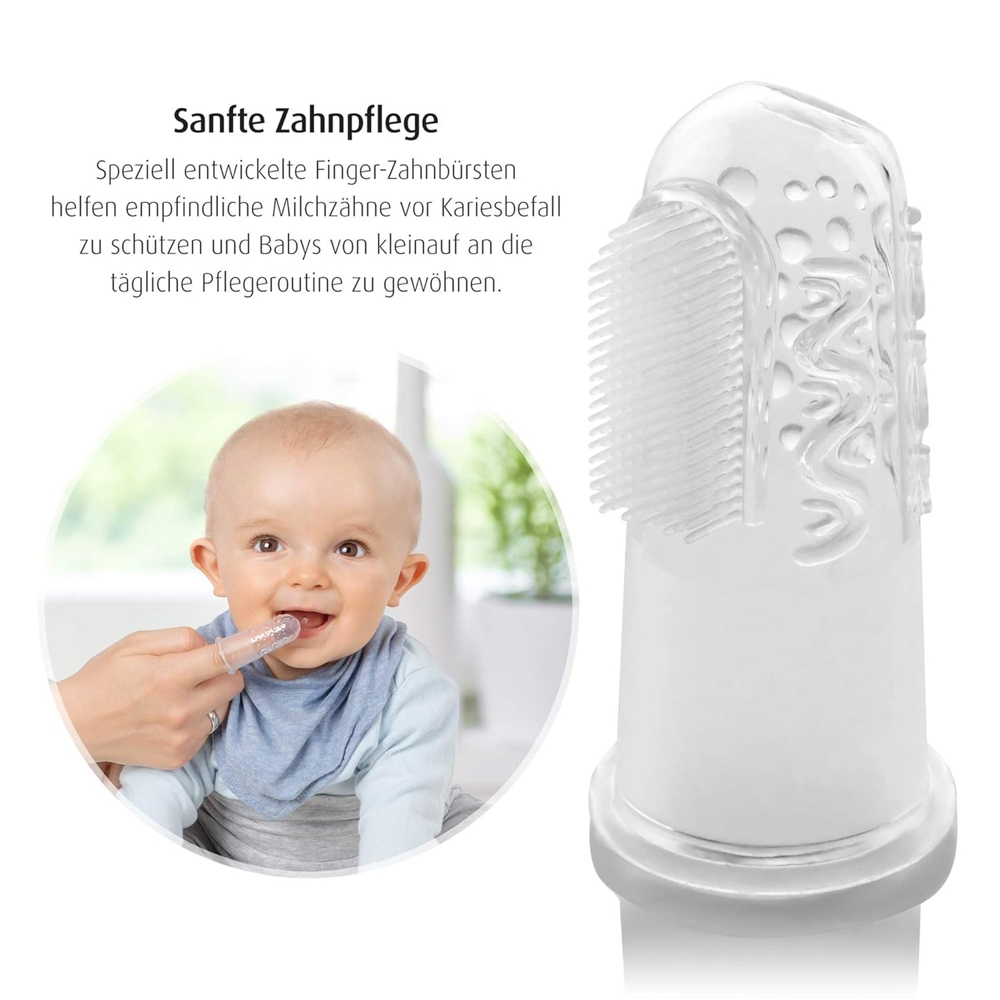 Reer Pack of 2 Baby Silicone Toothbrush