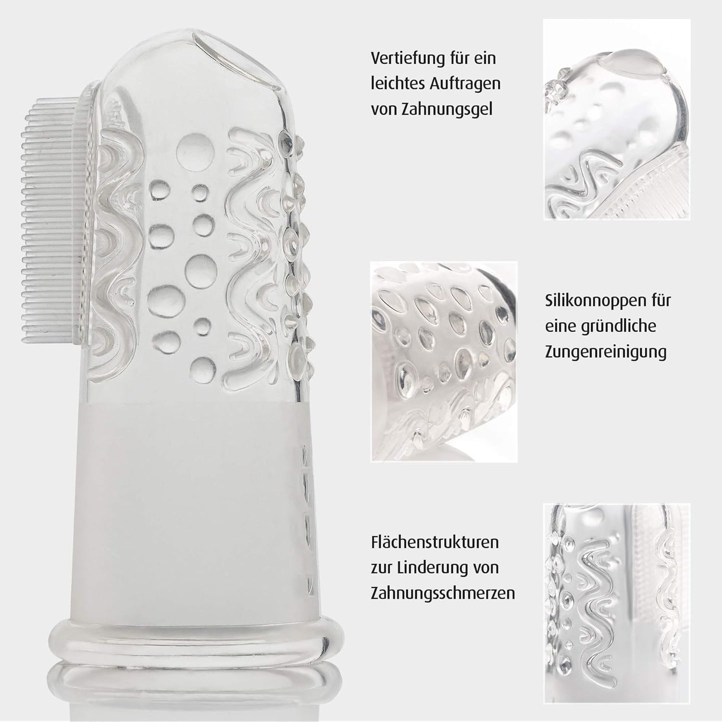Reer Pack of 2 Baby Silicone Toothbrush