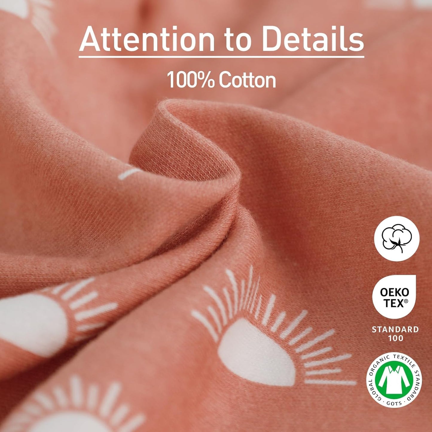Pack of 3 Swaddle blankets - muted blush