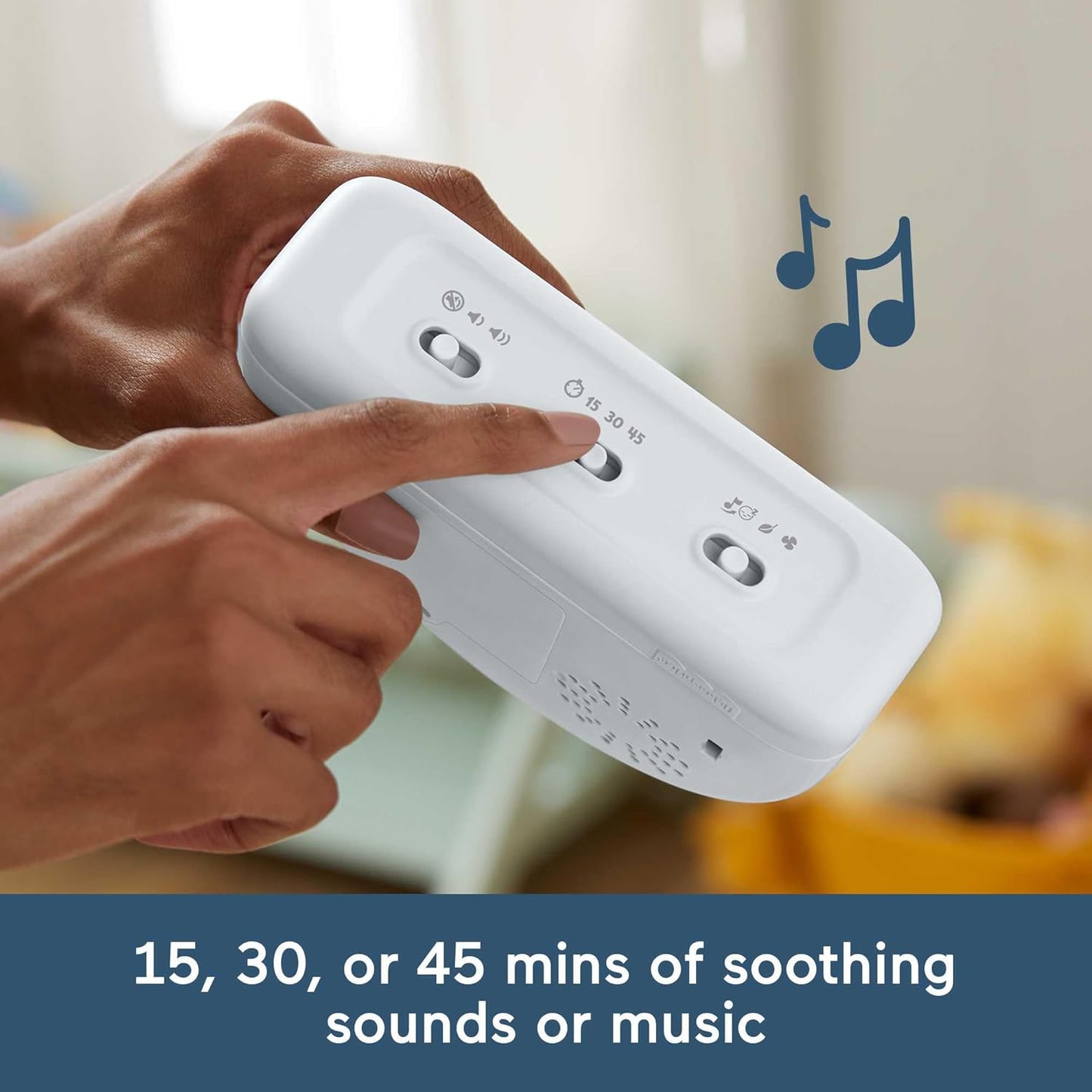 Fisher-Price Soothe & Glow Rainbow Sound Machine with Music and Lights