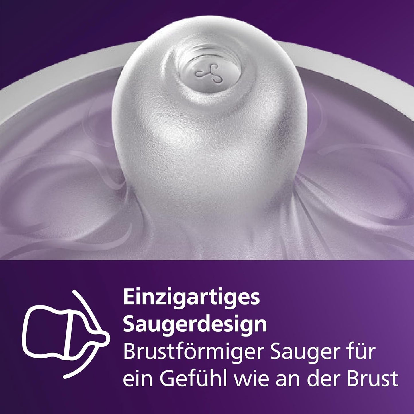 Philips Avent Natural Response - With AirFree Vents - Baby Bottle – 1 Pack, 0m+,125ml