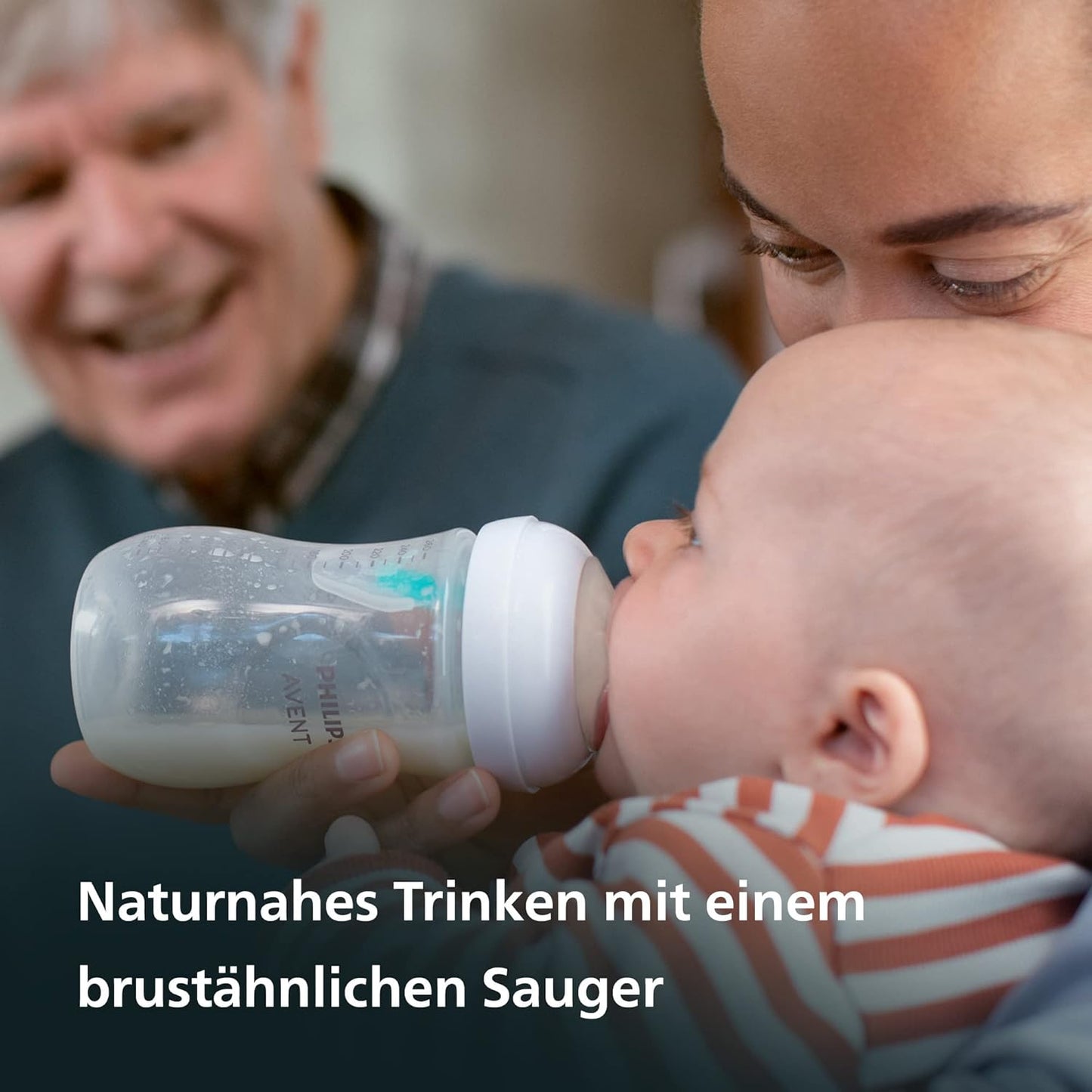 Philips Avent Natural Response - With AirFree Vents - Baby Bottle – 1 Pack, 0m+,125ml