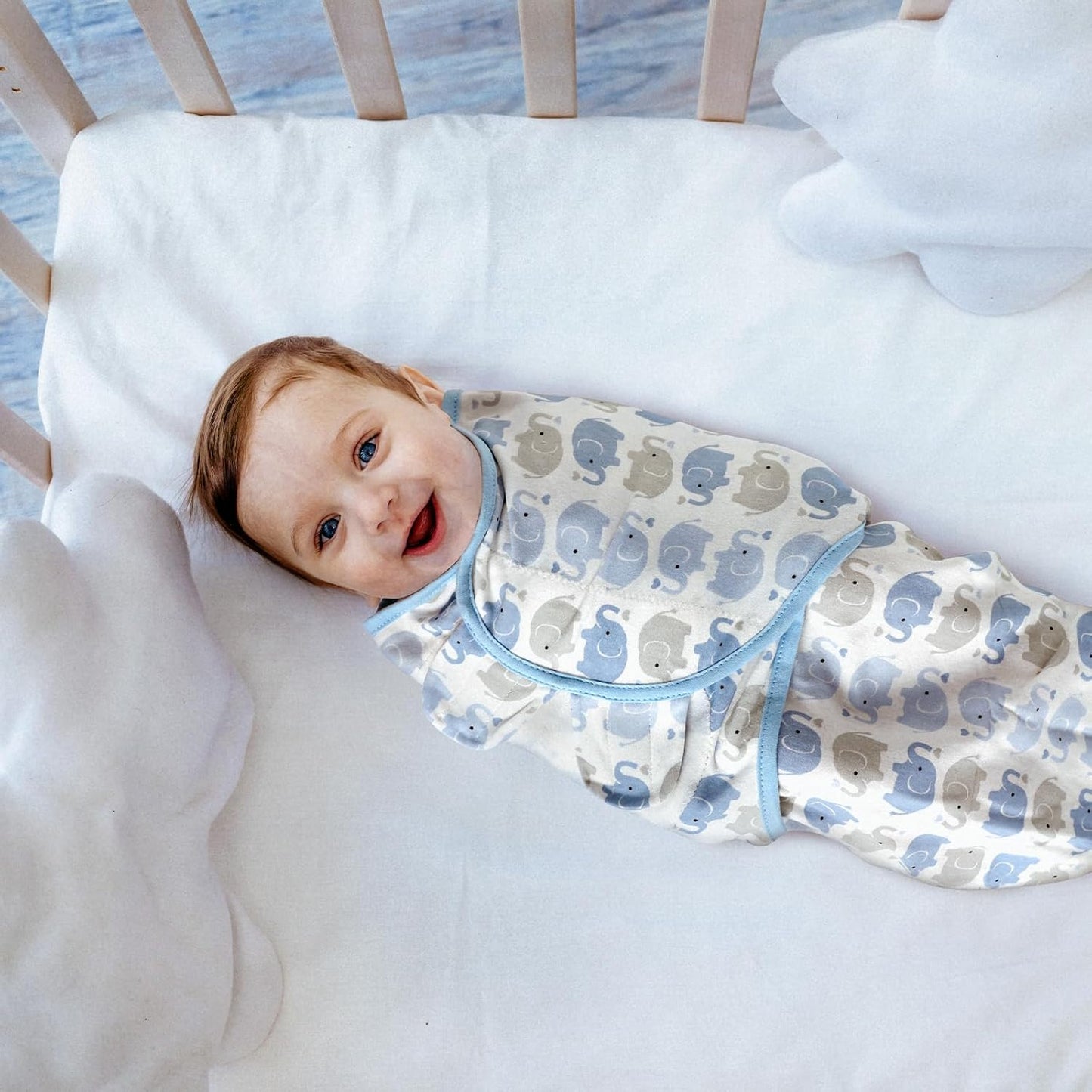 Pack of 3 Swaddle blankets - Sky Blue